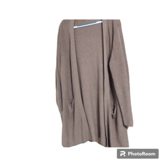Old Navy Sweaters - Old Navy Textured Shaker-Stitch Long-Line Open Front Sweater for Women Sisal XL